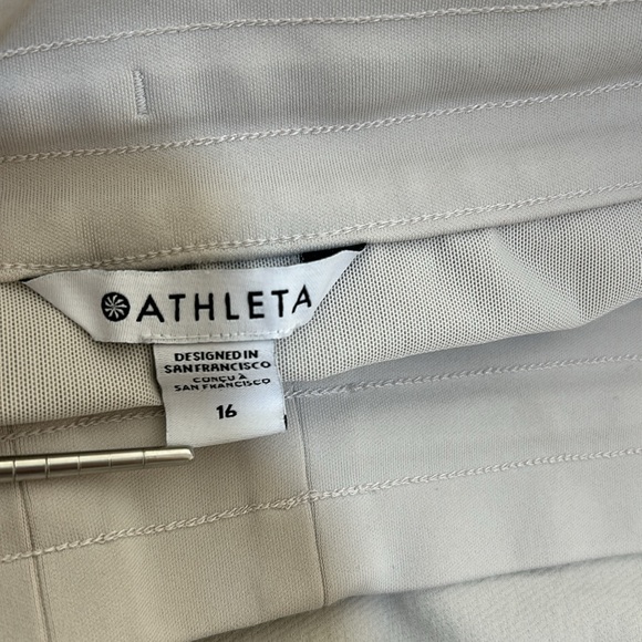 ATHLETA  WOMENS HEADLANDS HYBRID TREK JOGGER PANTS CREAM PULLON SIZE 16 - Picture 5 of 10